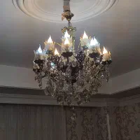 یک عدد لوستر 16 شاخه برنز