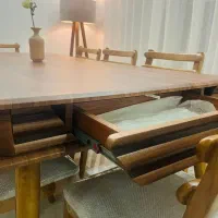 میز ناهار خوری ۸ نفره چوب راش|میز و صندلی غذاخوری|کیاشهر, |دیوار