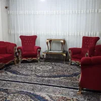 مبل نیمه راحتی ۸ نفره سالم در حد نو|مبلمان خانگی و میز عسلی|برخوار, |دیوار