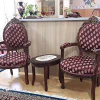 مبل ۷ نفره چوب راش کاملا سالم ۳ عدد جلو مبلی در حد|مبلمان خانگی و میز عسلی|ماهدشت, |دیوار