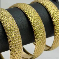 طلایی دست دو النگو به وزن ۶ گرم با فاکتور خرید