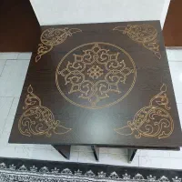 میز جلو مبلی طرح دار و چهار عدد عسلی سفارشی