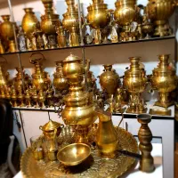 luسماور گازی yti7 برنجی برقی ذغالی زغالی iyd6