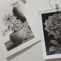 طراحی سیاه قلم حرفه ای|تابلو، نقاشی، عکس|بندر کنگان, |دیوار