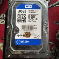 هارد 500GB وسترن دیجیتال Blue کم استفاده