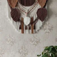 دیوار کوب مکرومه