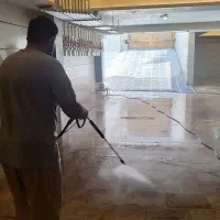نظافت ساختمان مشاعات پارکینگ با کارواش صنعتی