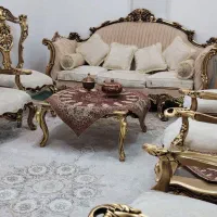 مبلمان نه نفره فقط یک سال استفاده شده|مبلمان خانگی و میز عسلی|پیر بکران, |دیوار