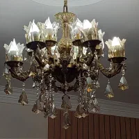 لوستر برنز ۶ شاخه|لوستر و چراغ آویز|تهران, منیریه|دیوار