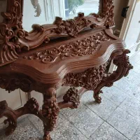 اینه کنسول انتیک رزین