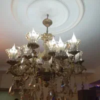 لوسترتمام برنز قدیمی وزن سنگین|لوستر و چراغ آویز|اسلام‌شهر, مسکن مهر اسلاشهر (شهرک امام خمینی)|دیوار