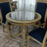 میز ناهارخوری چهار نفره منبت ها کار دست