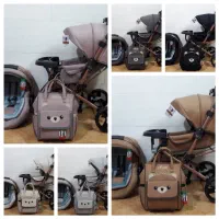 سرویس کالسکه 3 تیکه چیکو سیسمونی و عروسک شکیبا|کالسکه و لوازم جانبی|کرمان, |دیوار