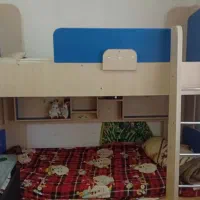 تخت کودک ونوجوان دوطبقه ام دی اف