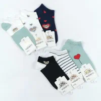 جوراب مچی ستاره ای زنانه 1403 پک 12 تایی