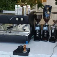 قهوه ساز صنعتی ایتالیایی 2گروپ درحد نو