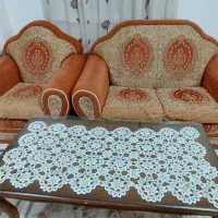 مبل ۷ نفره با عسلی و لباس مبل یکجا|مبلمان خانگی و میز عسلی|رشت, توشیبا|دیوار