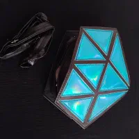 کیف دوشی فانتزی طرح الماس آبی براق|کیف، کفش، کمربند|اردبیل, |دیوار