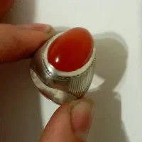 عقیق یمنی سرخ ناب کهنه چشم دار|جواهرات|کرمانشاه, |دیوار