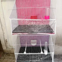 قفس نوجفتگاهی ۵۰در۴۰ لوازم کامل نو وکاور نو