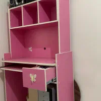 کمد میز تحریر به همراه جای قفسه کتاب و کیس وکیبورد