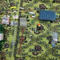 دو عدد لنسر با تجهیزات|ماهیگیری|باسمنج, |دیوار