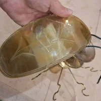 لوستر برنجی کریستالی|لوستر و چراغ آویز|تهران, زعفرانیه|دیوار