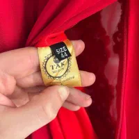 لباس مجلسی کار شده رنگ قرمز شامپاینی|لباس|قدس, شهرقدس|دیوار