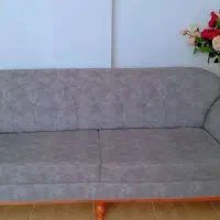 مبل ۷ نفره دو رنگ راحتی در حد نو