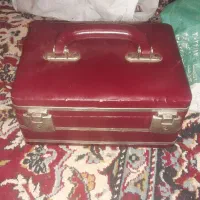 صندوقچه ارایش چرم قدیمی عروس