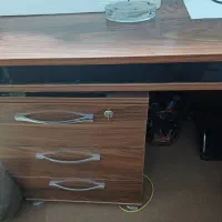 میز مدیریت سه بعدی MDF طرح ال و سه تکه|مبلمان اداری|شیراز, کوزه گری|دیوار