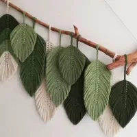 دیوار کوب برگ مکرومه|تابلو، نقاشی، عکس|سراوان, |دیوار
