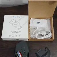 هاب چهار خر وجی نو به همراه موس کامپیوتر و کابل