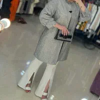 مانتو مجلسی نقره ای شاین|لباس|قوچان, |دیوار