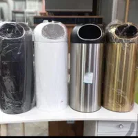 سطل زباله استیل و توری کازیه فلزی سه طبقه قاسمی