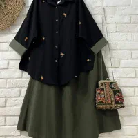 مانتو تونیک پاییزه گلدوزی کبریتی|لباس|شیراز, زند|دیوار