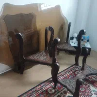 فروش میز غذاخوری با دوپایه سالم و جلومبلی ست