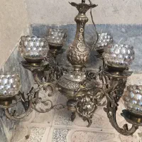 لوستر ۴ شاخه ۸ مشعل  جنس برنج