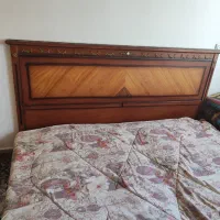 تخت دونفره پاتختی و دراور و آینه|تخت و سرویس خواب|سهند, |دیوار