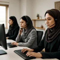 منشس و نیروی خانم مسلط به امور کافی نت