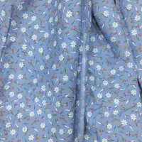 پارچه آبی نخ کتان