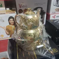 کتری و قوری طلایی باکیفیت استیل کف چدن آکبند|قوری، کتری، قهوه‌ساز دستی|تهران, فتح|دیوار