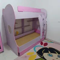 تخت ۲طبقه دخترانه|تخت و سرویس خواب|شاهرود, |دیوار