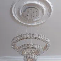 حراج لوستر کریستالی مدرن بعلت تغیر شغل|لوستر و چراغ آویز|تهران, ائمه اطهار|دیوار