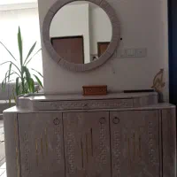 ست آینه کنسول به همراه میزtv و جا کفشی