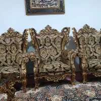 مبل سلطنتی ۹ نفره + بوفه ستِ سالم و تمیز|مبلمان خانگی و میز عسلی|مراغه, |دیوار