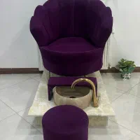 صندلی پدیکور بنفش 