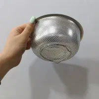 سبد  تفاله استیل گیر پانچی بزرگ|آب‌چکان و نظم‌دهنده ظروف|کرج, حصارک پایین|دیوار