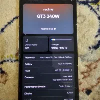 Realme gt3 240w یک ترابایت با ۱۶گیگ رم