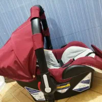 ست کالسکه وکریر و کیف و آغوشی رنگ زر‌شکی